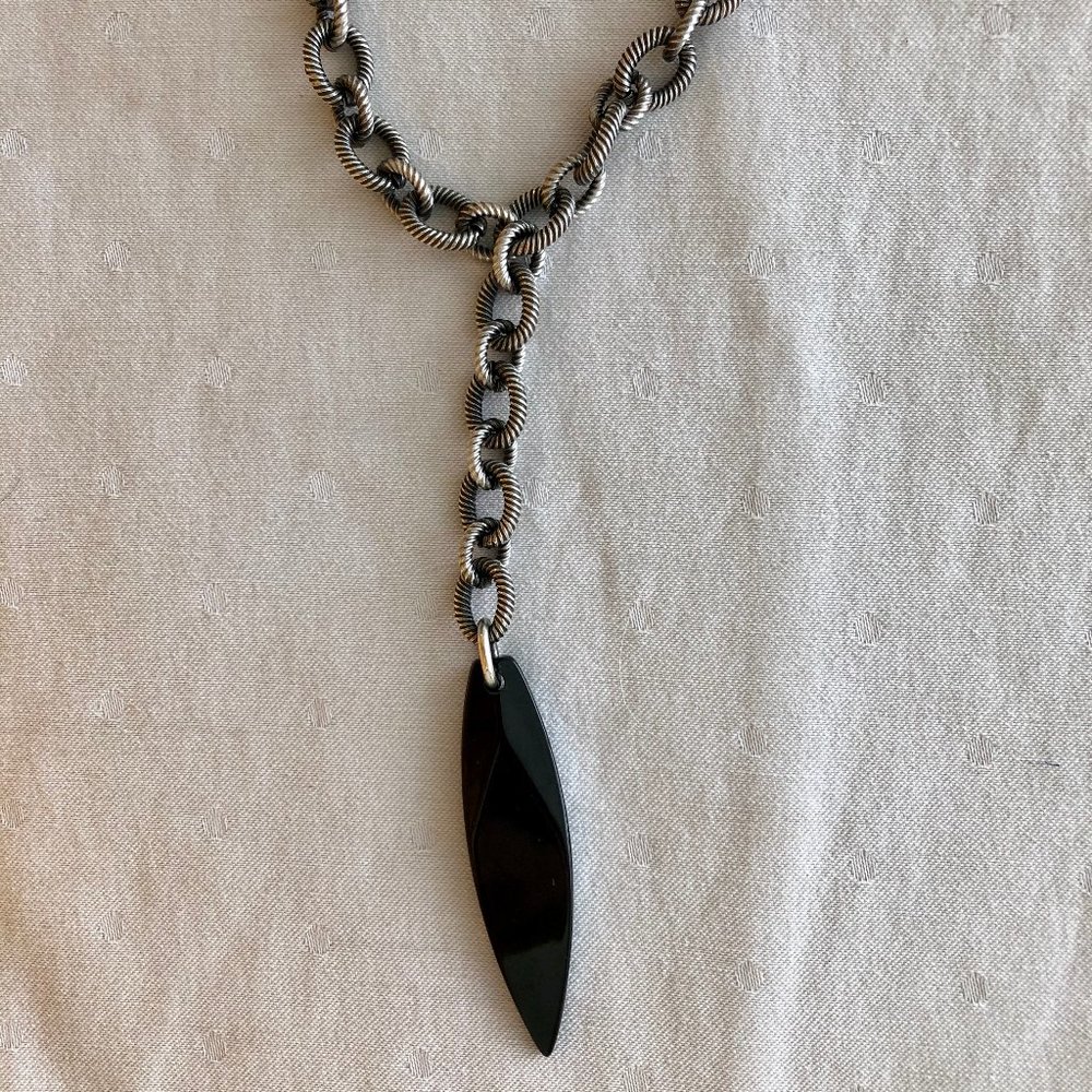 Cool Emporio Armani chunky chain Y necklace